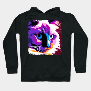 Ragdoll Pop Art - Cat Lover Gift Hoodie